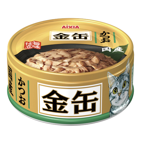 アイシア 金缶ミニ　かつお 70g【猫 ドライフード】