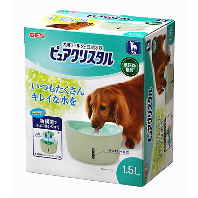 GEX ピュアクリスタル1.5L 犬用【犬 給餌・給水・食器】