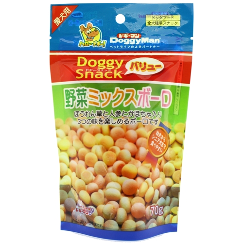 ドギーマン　 DSV野菜ミックスボーロ 70g【犬 おやつ】