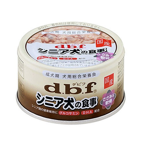 dbf シニア犬の食事　ささみ&軟骨 85g【犬 ウェットフード】