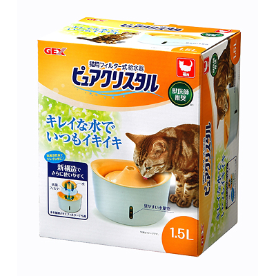 GEX ピュアクリスタル1.5L 猫用【猫 給餌・給水・食器】