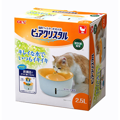 GEX ピュアクリスタル2.5L 猫用【猫 給餌・給水・食器】