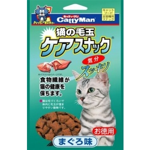ドギーマン　 猫の毛玉ケアスナック　徳用 まぐろ味130g【猫 おやつ スナック】
