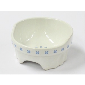 ドギーマン　便利なクローバー陶器食器SS【猫 給餌・給水・食器】
